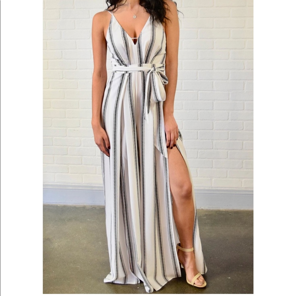 Luxxel Striped Jumpsuit